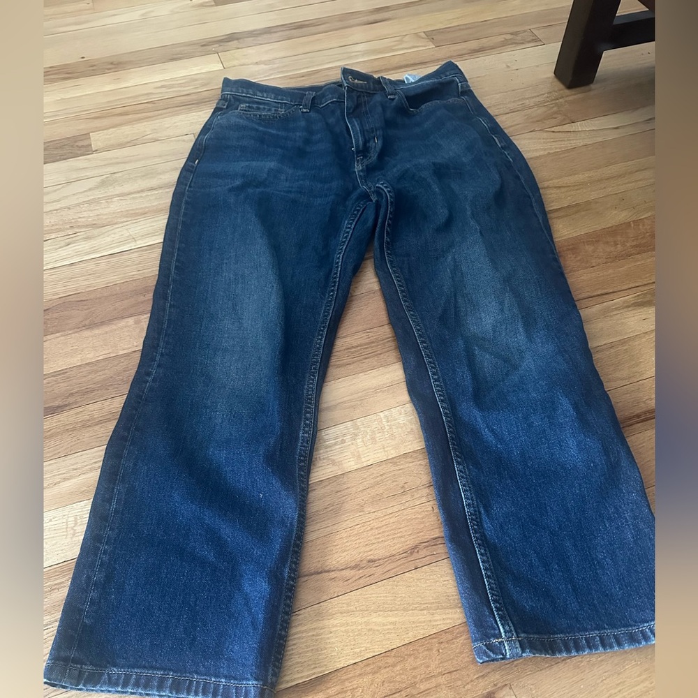 Banana Republic High-Rise Straight Jeans. Dark Wash. 30S